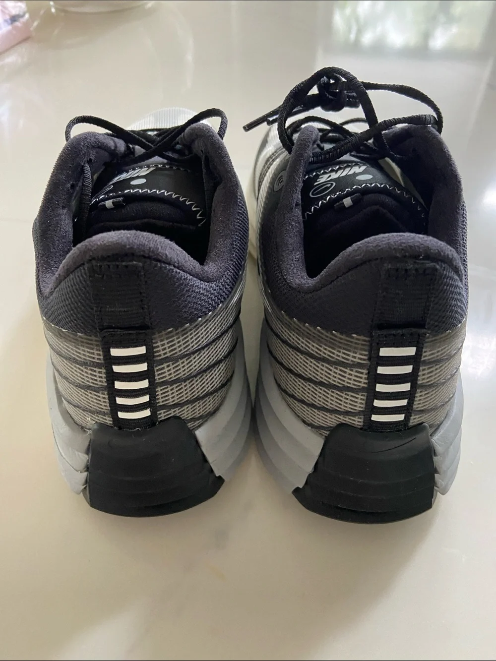 Nike Men’s Black, White and Gray Athletic Running Shoes - Picture 6 of 16